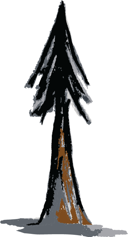 Tree One - Christmas Tree (413x764), Png Download