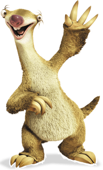 Ice Age Sid - Ice Age: Continental Drift (blu-ray Disc) (350x574), Png Download