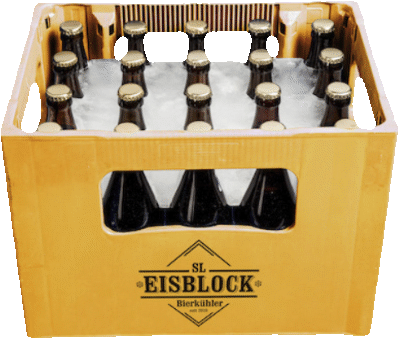 Sl-eisblock Ice Block Beer Cooler Crate (600x400), Png Download