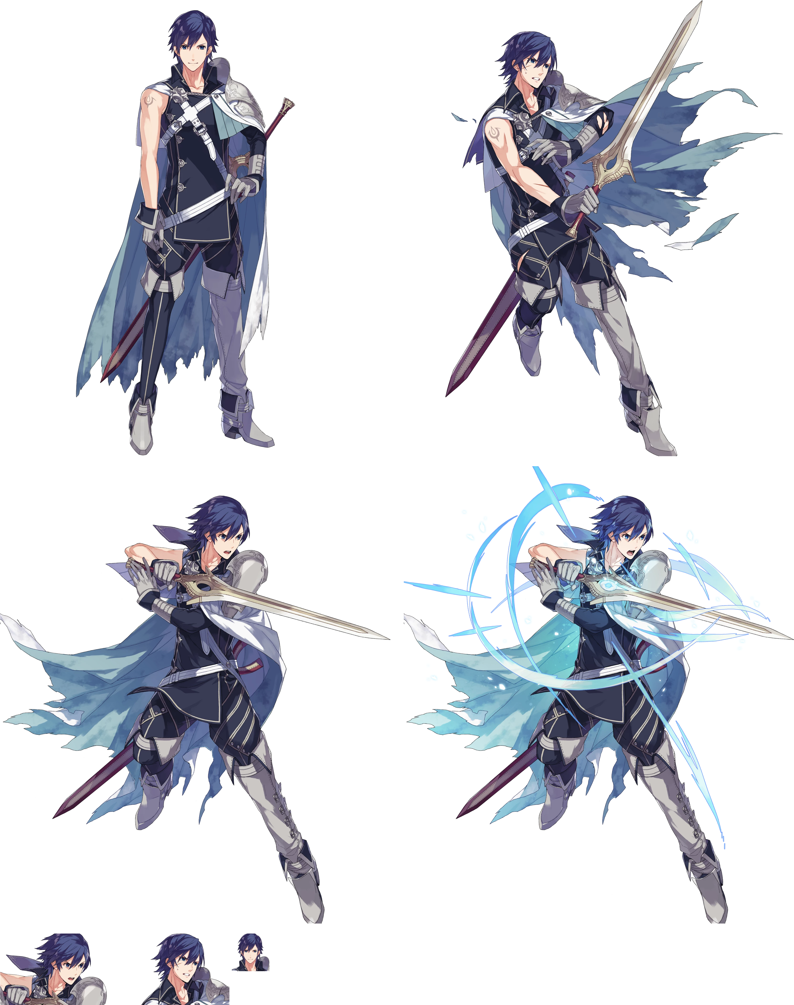 Click For Full Sized Image Chrom - Fire Emblem Heroes Chrom (3398x4308), Png Download
