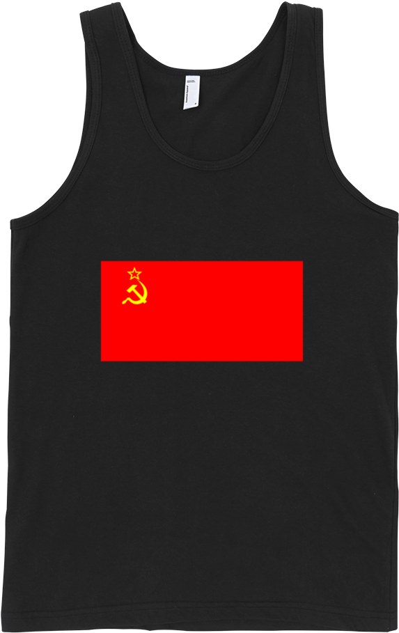 Ussr Fine Jersey Tank Top Unisex By Itee - Shirt (1000x1000), Png Download