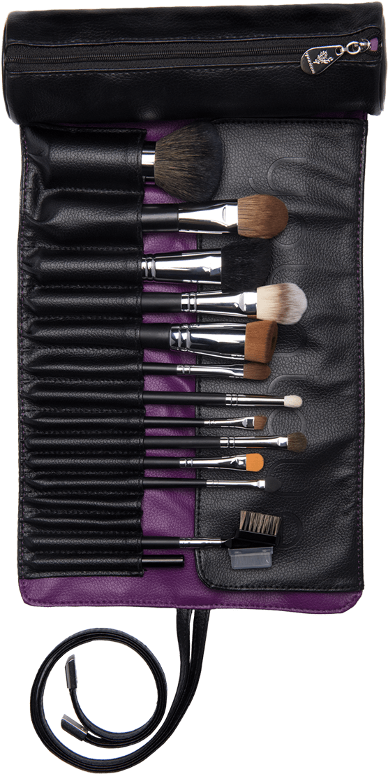 Younique Brush Roll - Makeup Brush (627x1227), Png Download