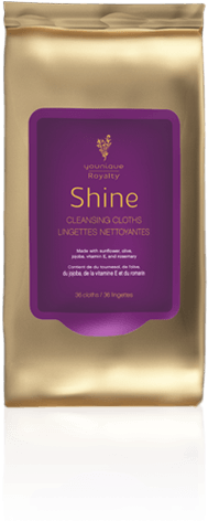 Toallitas Desmaquilladoras Shine Younique Royalty - Younique Royalty Shine Cleansing Cloths (550x568), Png Download