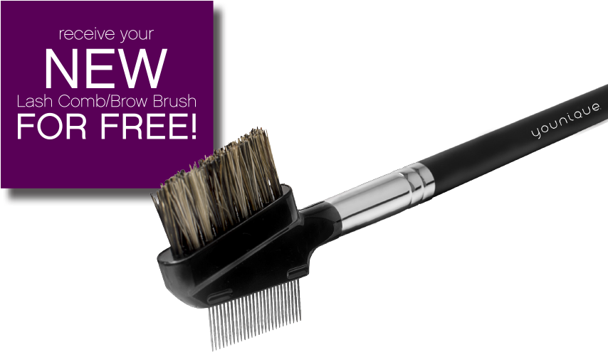 Younique Brow And Lash Comb (868x509), Png Download