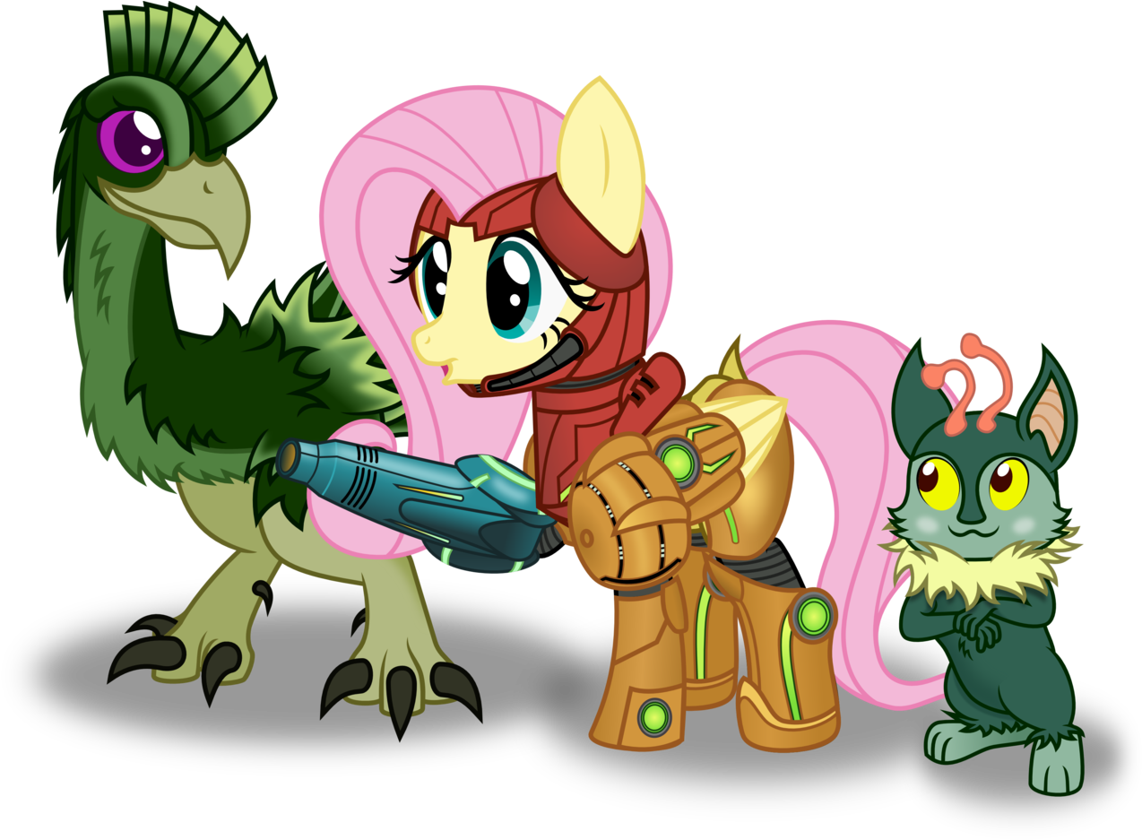 Farminilla, Crossover, Dachora, Dead Source, Etecoon, - Metroid Pony (1280x937), Png Download