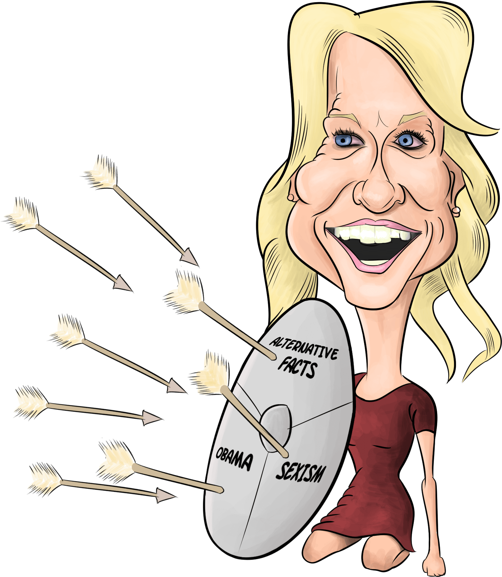 Kellyanne Conway T-shirt - Satire (1998x1998), Png Download