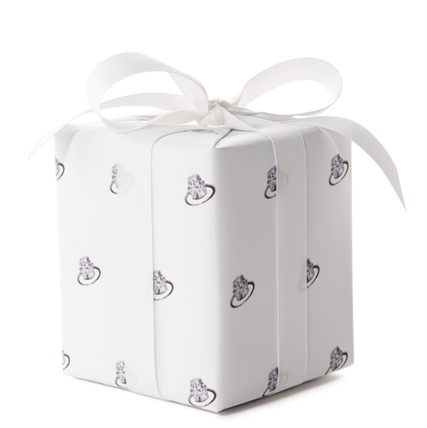 Kimoji Engagement Ring Wrapping Paper - Wrapping Paper (696x1024), Png Download