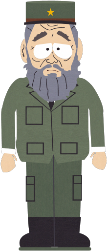 Fidel Castro Cartoon Png (960x540), Png Download