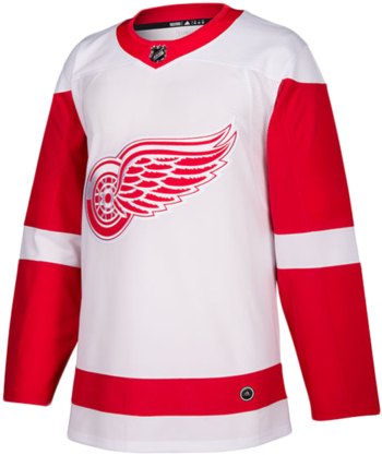 Detroit Red Wings Authentic Pro White Jersey - Detroit Red Wings Jersey (421x480), Png Download