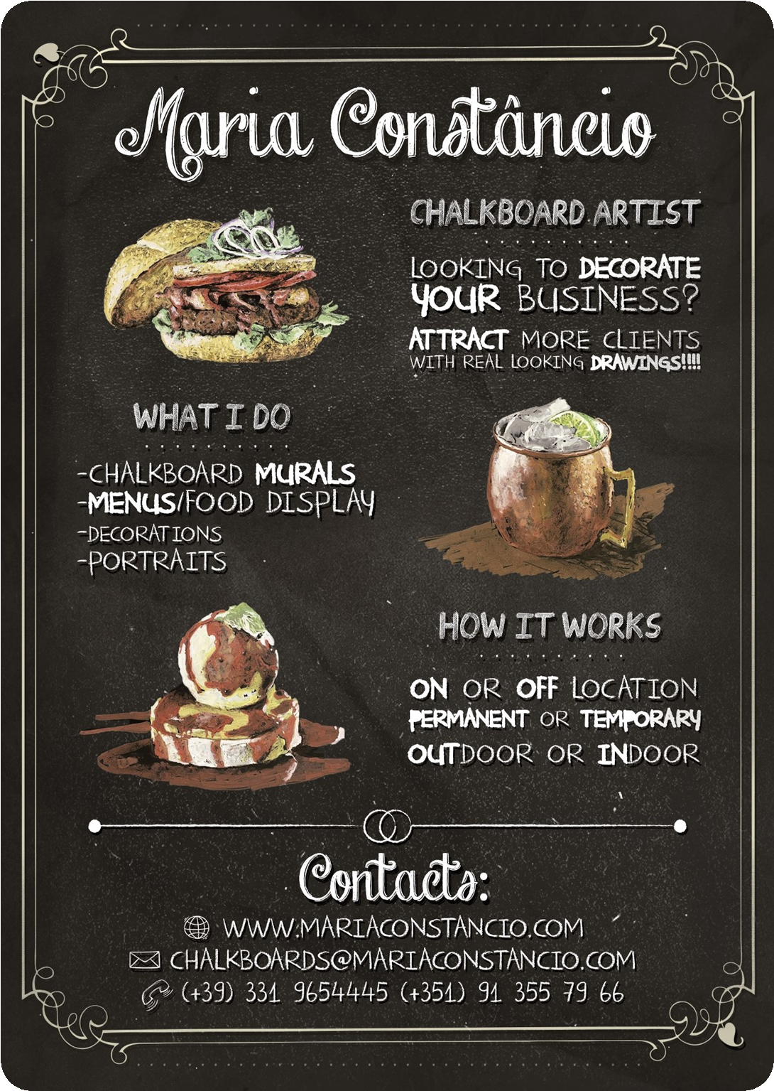 Maria Constancio - Chalkboard Flyer - Francis Doody - (sjt94662) Love You To The Moon And Back 5" X 10" Primitive (1200x1690), Png Download
