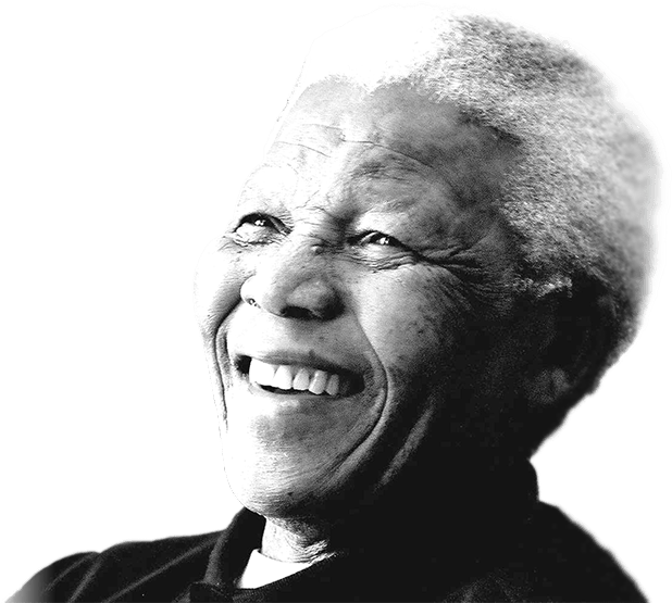 Nelson Mandela Smiling - Nelson Mandela (640x600), Png Download