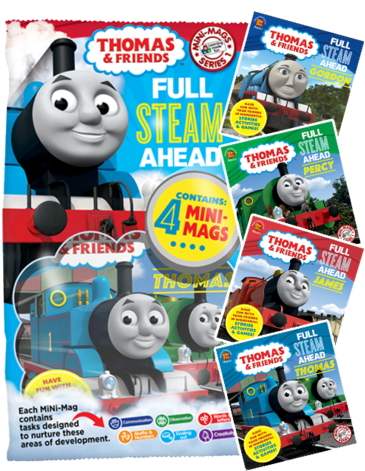 Thomas And Friends Mini-mags Series - Thomas And Friends - Busy Engines By Rev W.v. Awdry (377x480), Png Download