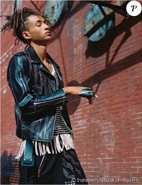 Jaden Smith, 17 Ans, Est Le Mannequin Star De La Campagne - Jaden Smith Louis Vuitton Ad (637x599), Png Download