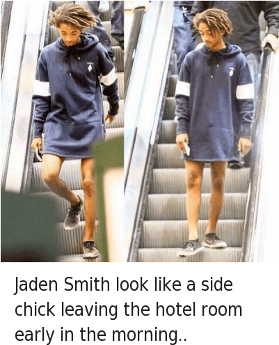 Clothes, Haircut, And Jaden Smith - Jaden Smith Gay Meme (400x509), Png Download