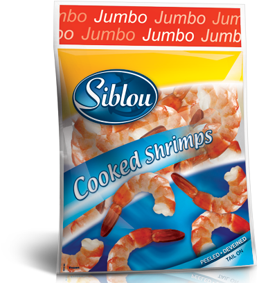 Cooked Shrimps - Siblou Cooked Shrimps 500g (475x415), Png Download