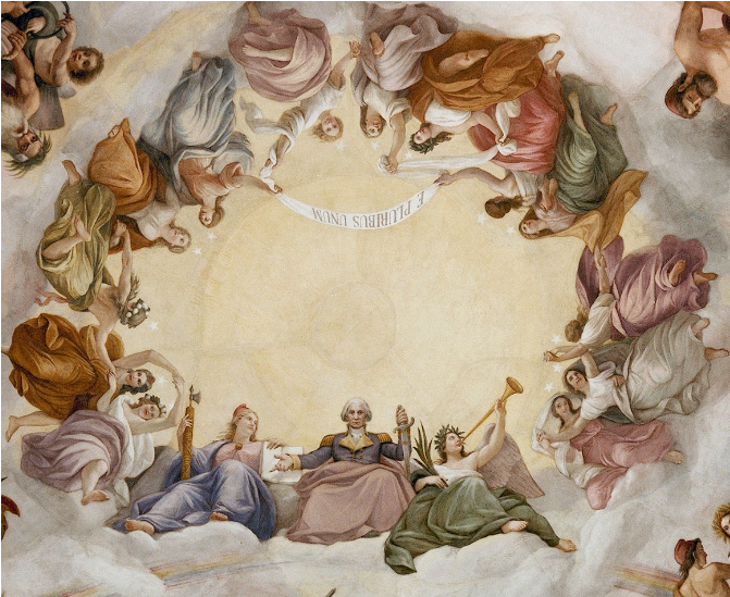 You Walk To The Center, Directly Under The Capitol - Capitol Rotunda (1016x637), Png Download