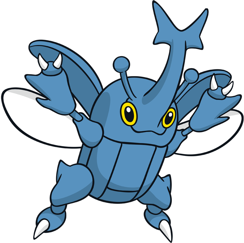 Pokemon Shiny-heracross Is A Fictional Character Of - Bug Monotype (800x795), Png Download