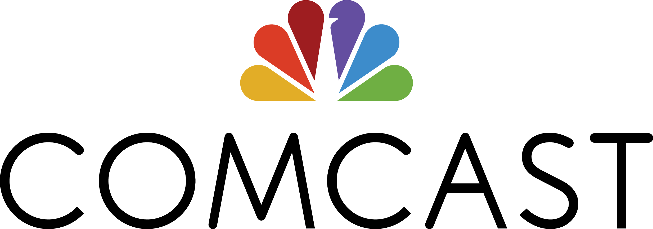 Logo Comcast (2467x868), Png Download