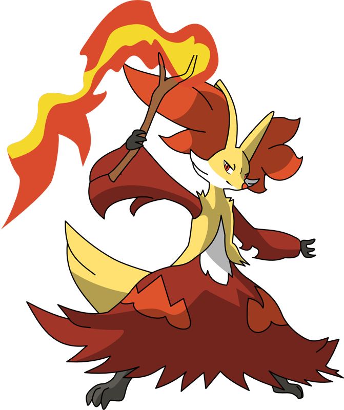 Pokemon Delphox Is A Fictional Character Of Humans - Pokemon Delphox (671x800), Png Download
