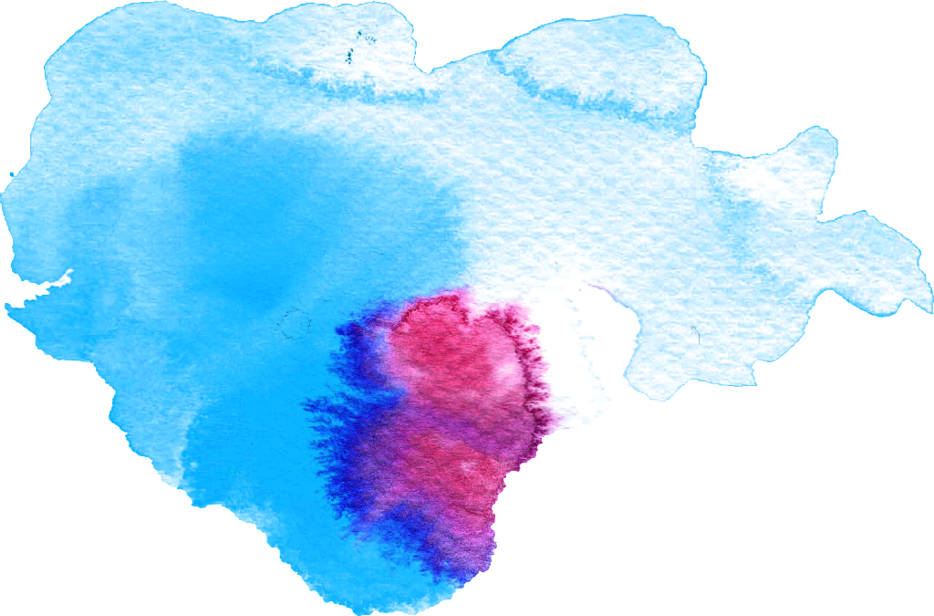 Png De Tinta De Color De Tinta De Color Tinte Png - Watercolor Painting (1024x675), Png Download