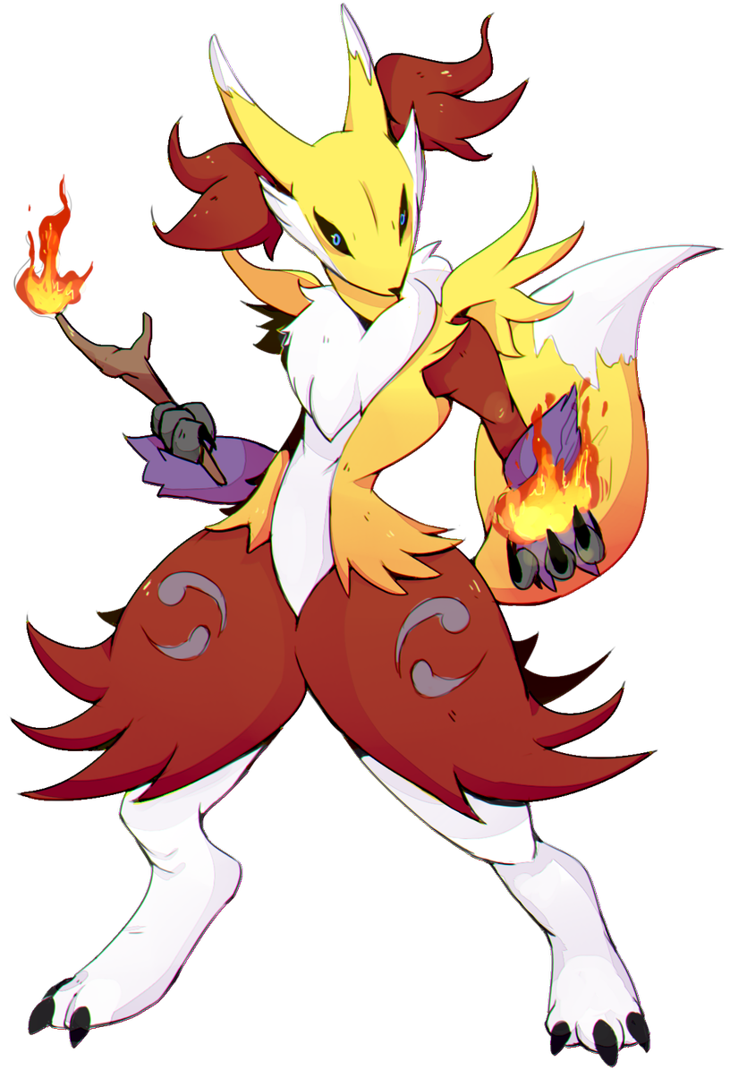 Pkbunny On Twitter - Lucario And Renamon Fusion (906x1200), Png Download