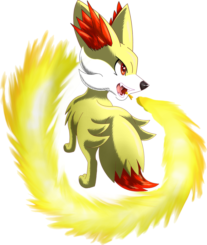Shiny Fennekin Pokédex - Fennekin (678x800), Png Download