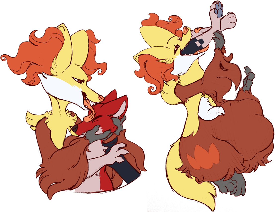 Hungry Delphox - Comics (1126x856), Png Download