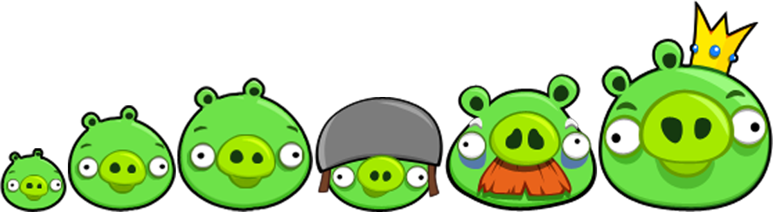Image - Angry Birds Pigs (1116x306), Png Download