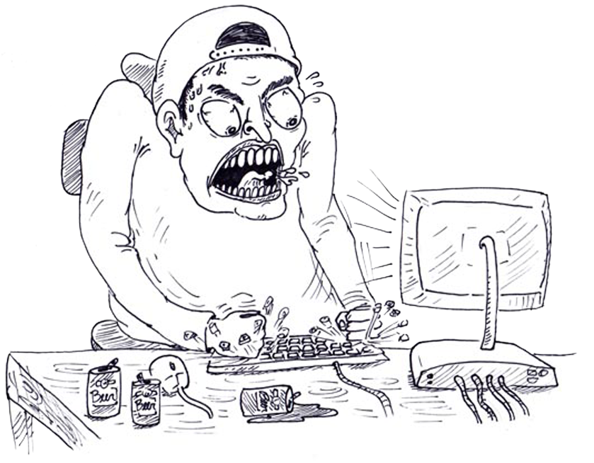 Angry White Guy Reddit - Cartoon (900x679), Png Download