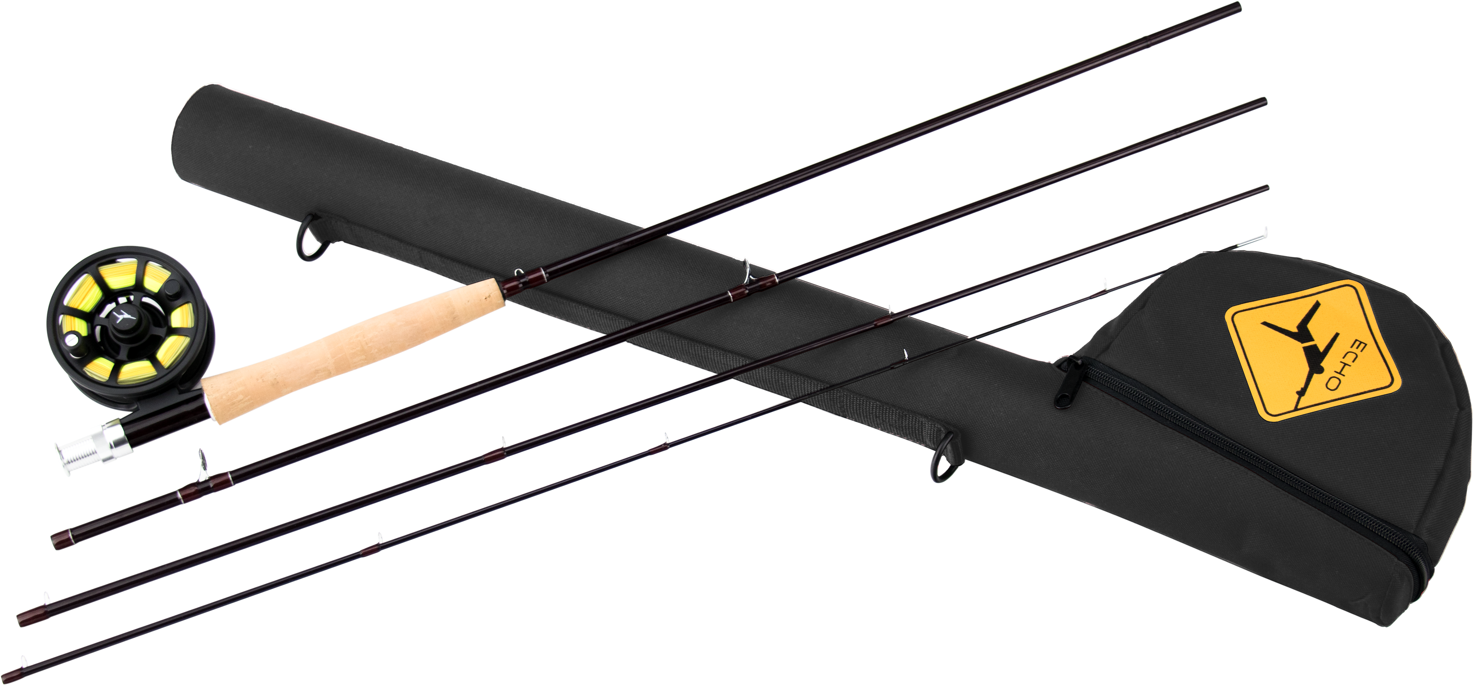 Echo Traverse Fly Fishing Kit - Fly Rod Echo (5000x2432), Png Download