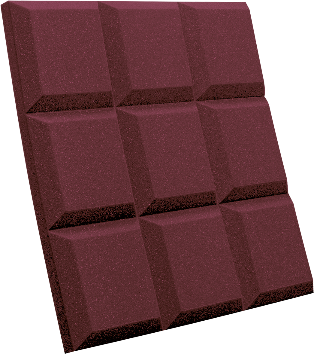Photo Gallery - Auralex 2'' Sonoflat Grid 2' X 2' Panels - Purple X (1070x1200), Png Download