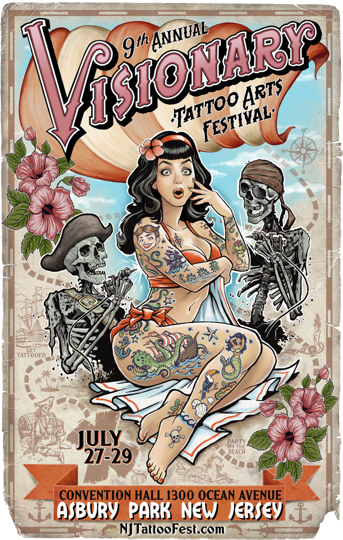 Web Flyer - Asbury Park Tattoo Convention 2018 (800x1200), Png Download