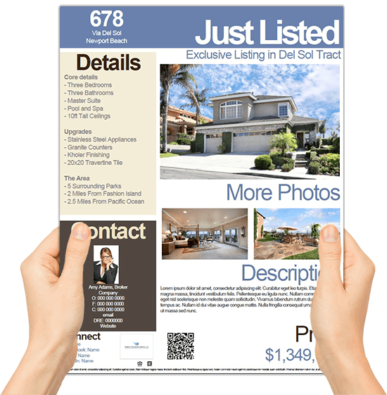Get To Market Now - Real Estate Flyer (550x561), Png Download