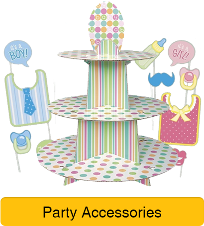 Baby Shower Decorations - Pastel Baby Shower Cupcake Stand (each) (500x500), Png Download
