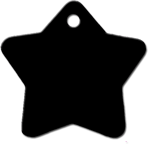 Estrella Azul Claro Placa Personalizada Para Perro - Star (600x600), Png Download