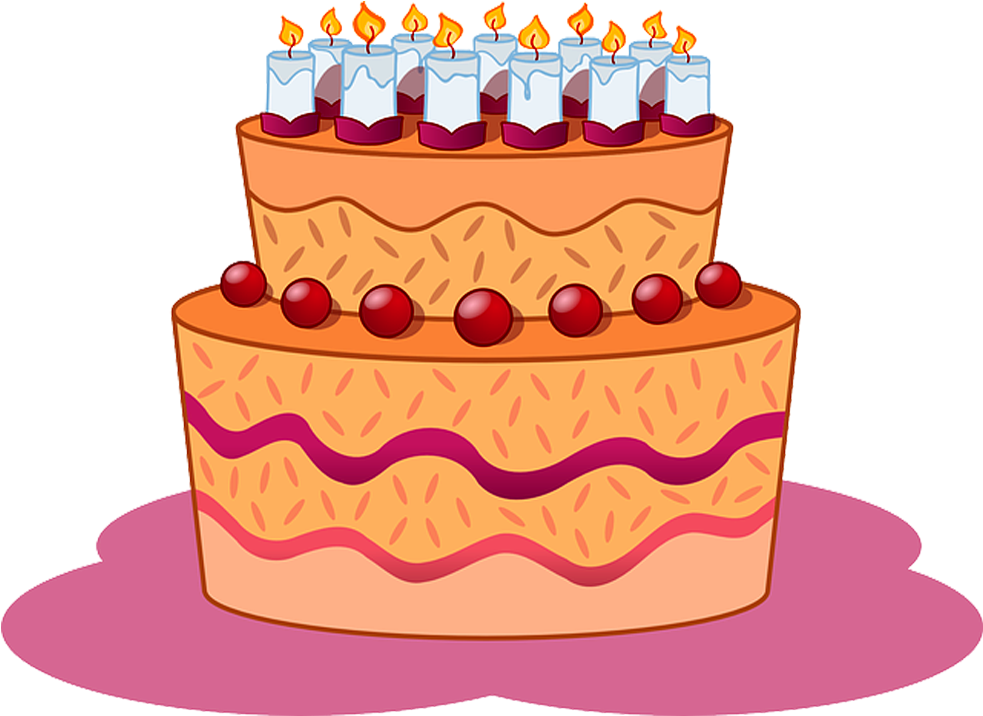 Bolo De Aniversário Em Png - 11 Birthday Cake Clipart (1024x768), Png Download
