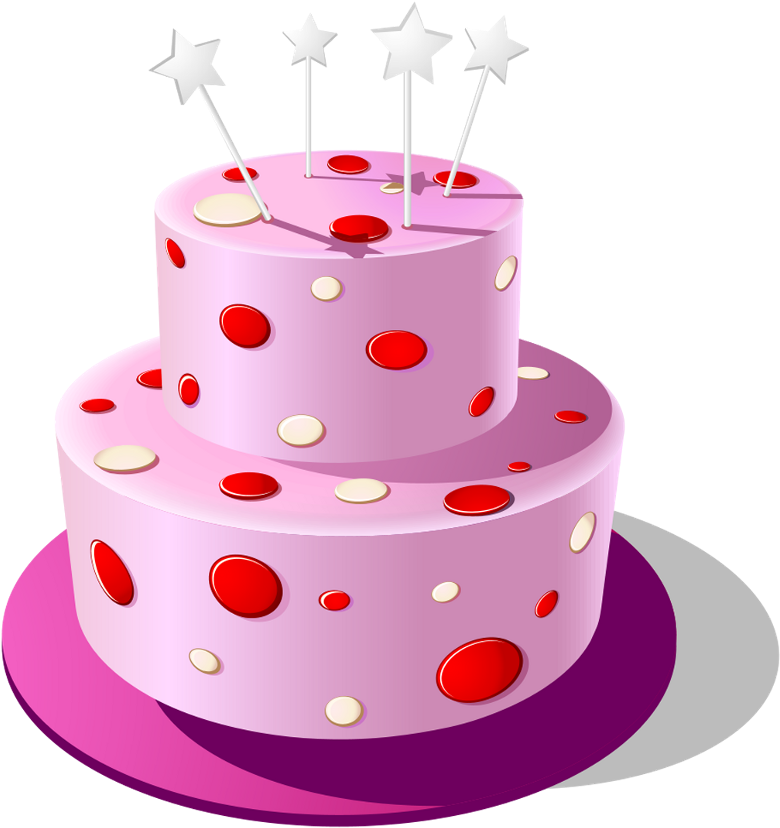 Birthday Bolo Festa Aniversario - Transparent Birthday Cake Png Pink (1024x1024), Png Download