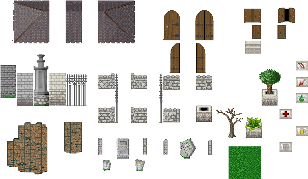 L /graphics/tiles/town - House (628x370), Png Download