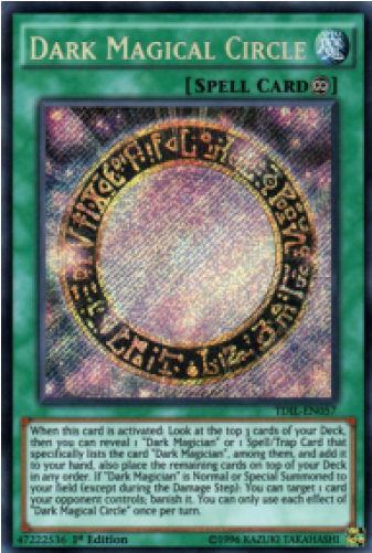 Círculo Mágico Negro / Dark Magical Circle (secret - Yugioh Dark Magical Circle Tips (500x500), Png Download
