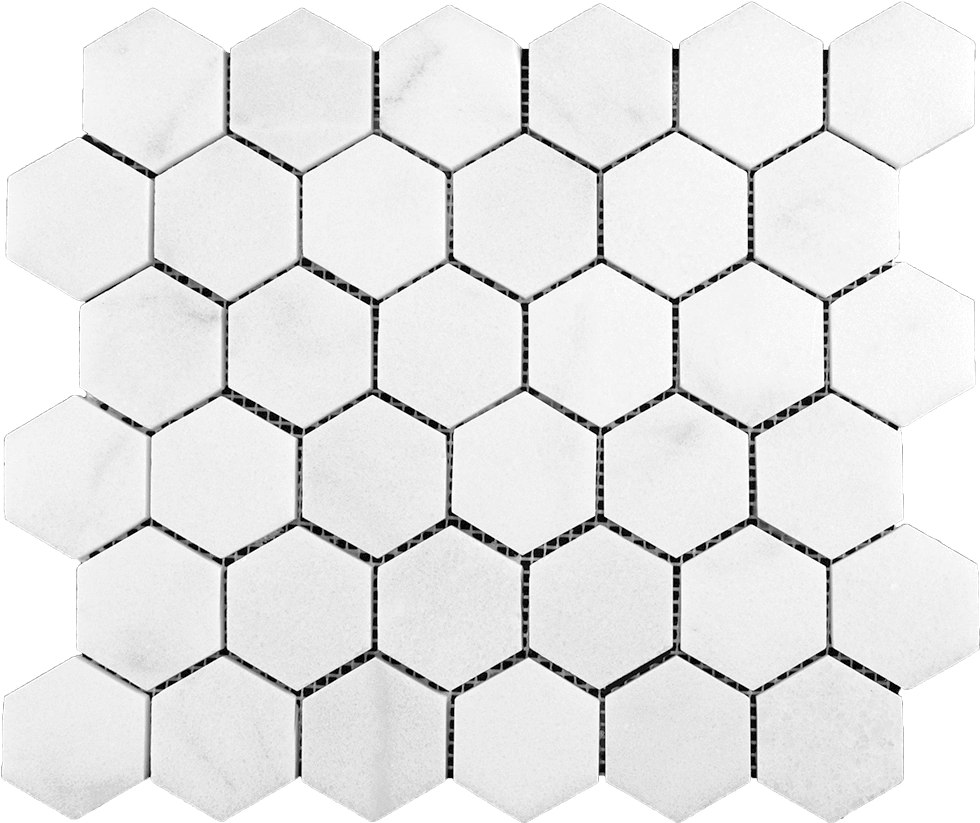2" Bianco Perla Marble Hexagon Mosaic - Mosaic Hexagon Tile Transparent (1024x1024), Png Download