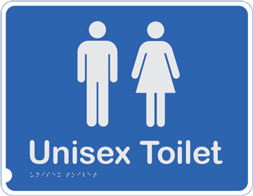 Braille Toilet Signs - Uni Sex Toilet Sign - Free Transparent PNG ...
