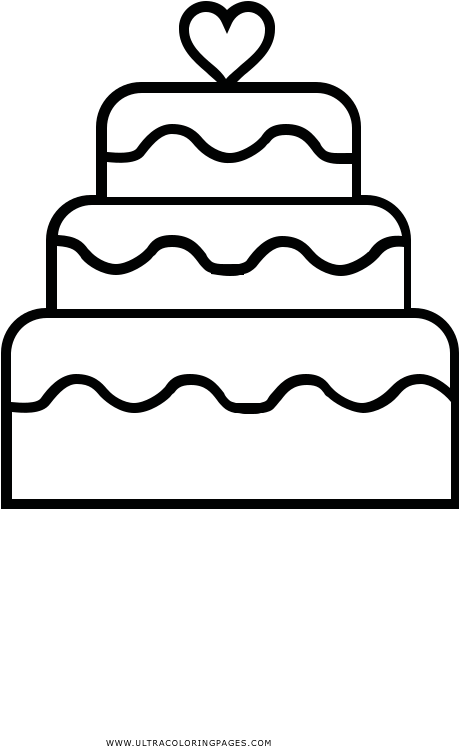 Download Wedding Cake Coloring Page Wedding Cake Drawing Png Png Image With No Background Pngkey Com