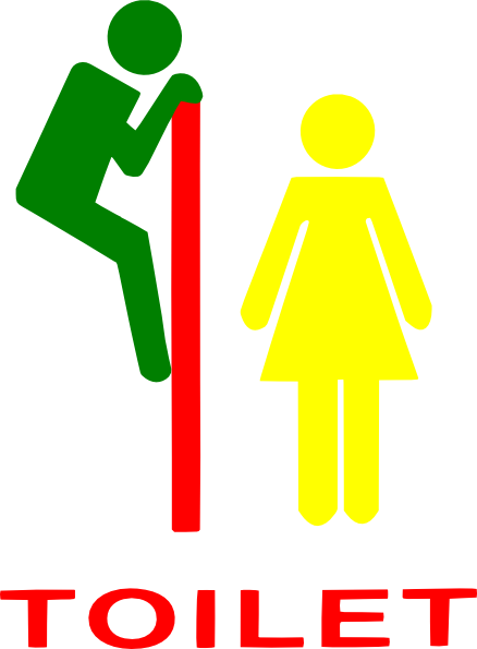 Toilet Signs (438x595), Png Download