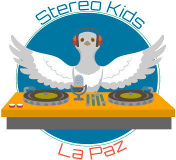 Paloma De La Paz Con Un Estereo En Un Circulo Azul, - Peace (360x337), Png Download