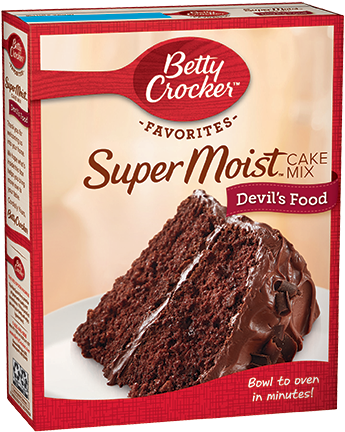 Productos Destacados - Betty Crocker Super Moist Devil's Food Cake Mix (800x450), Png Download