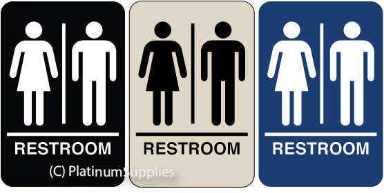 Facility Signs - Signs Direct Braille Sign - Men's & Women's Restroom, (700x700), Png Download