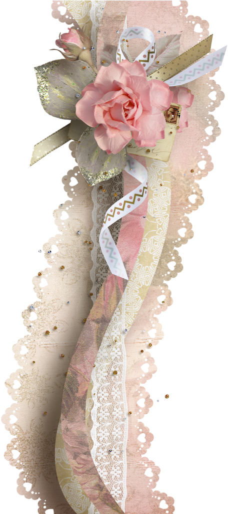 Valentina Winterwedding Border4 - Paper (463x1024), Png Download
