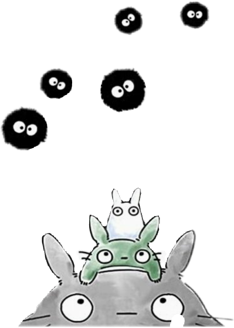 Report Abuse - Totoro Movie Soot Sprite (480x674), Png Download