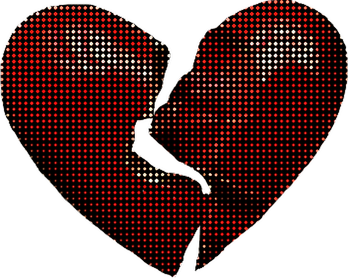 Broken Heart (702x560), Png Download