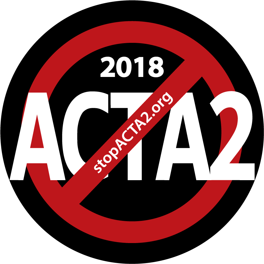 Defense The Internet Protest - #stopacta2 (850x850), Png Download